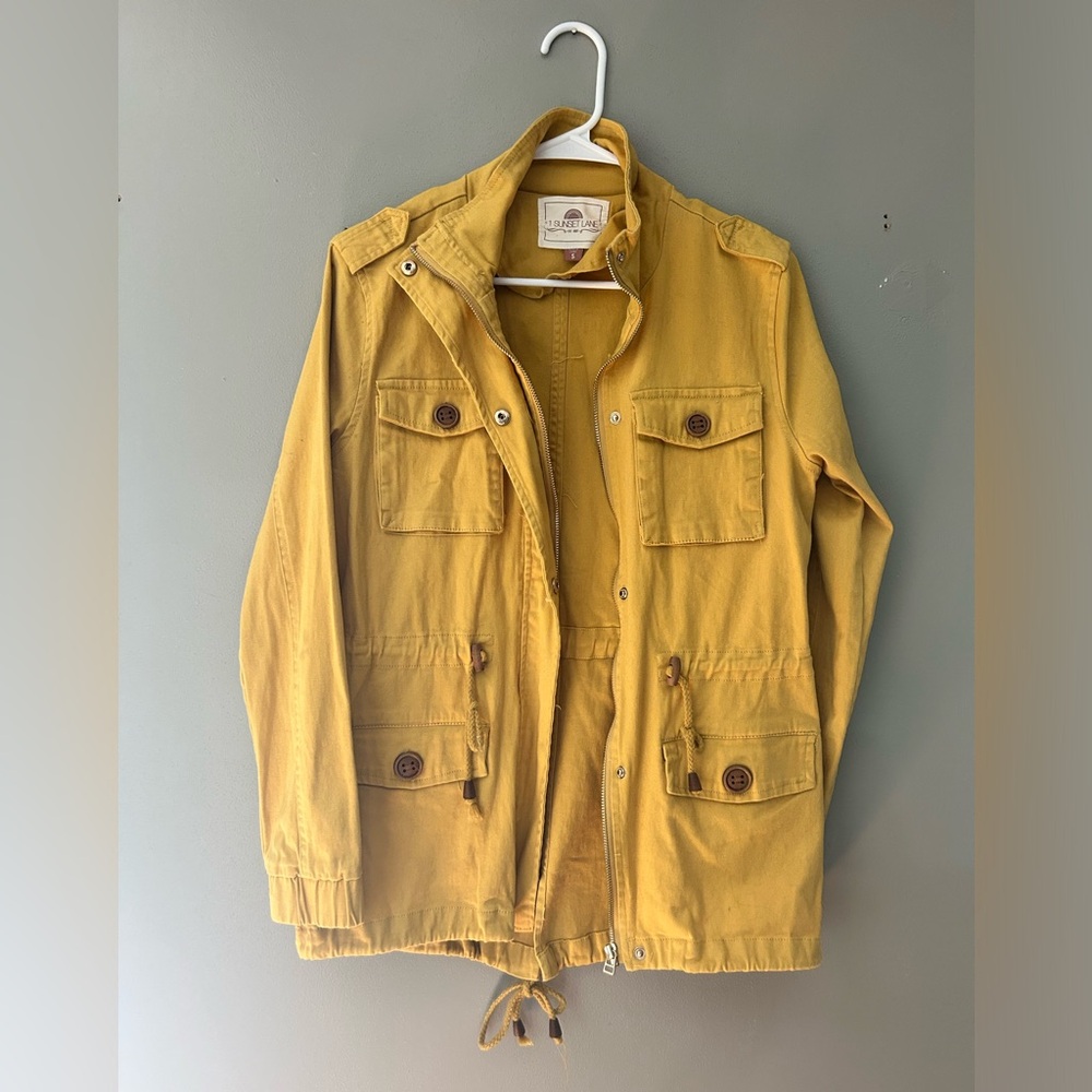 Yellow “1 Sunset Lane” Jacket - Size Small